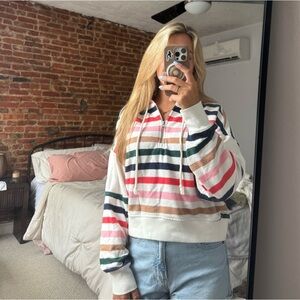 Aerie Multicolor Striped Hoodie